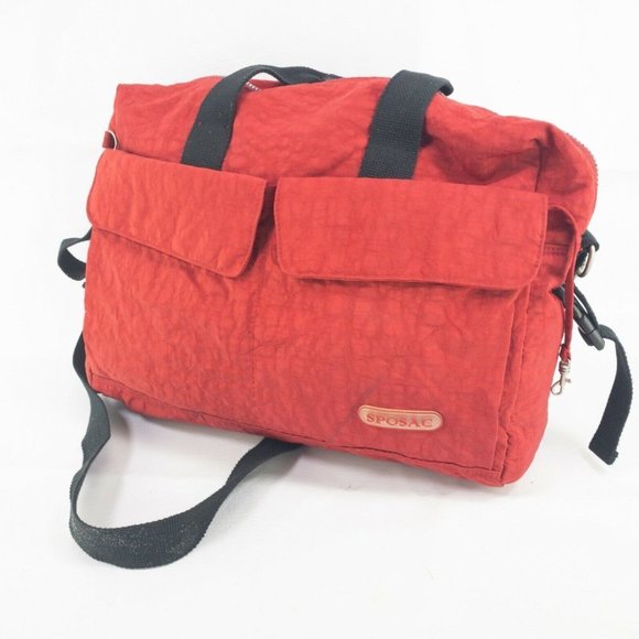 Sposac Handbags - Sposac Travel Weekender Duffle Tote Bag Womens Red Carry on Gym Weekend 15X12X4